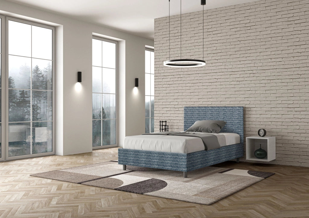 Letto 1 Piazza e Mezzo 120x210 cm con Rete Adele Aragona 8 Blu