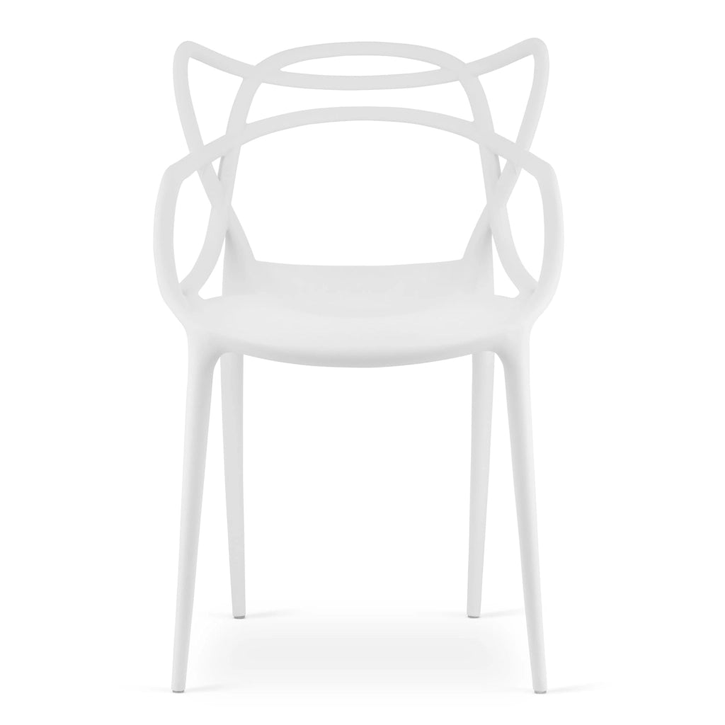 Sedia VALORA KATO - Design ergonomico moderno, bianco x 2