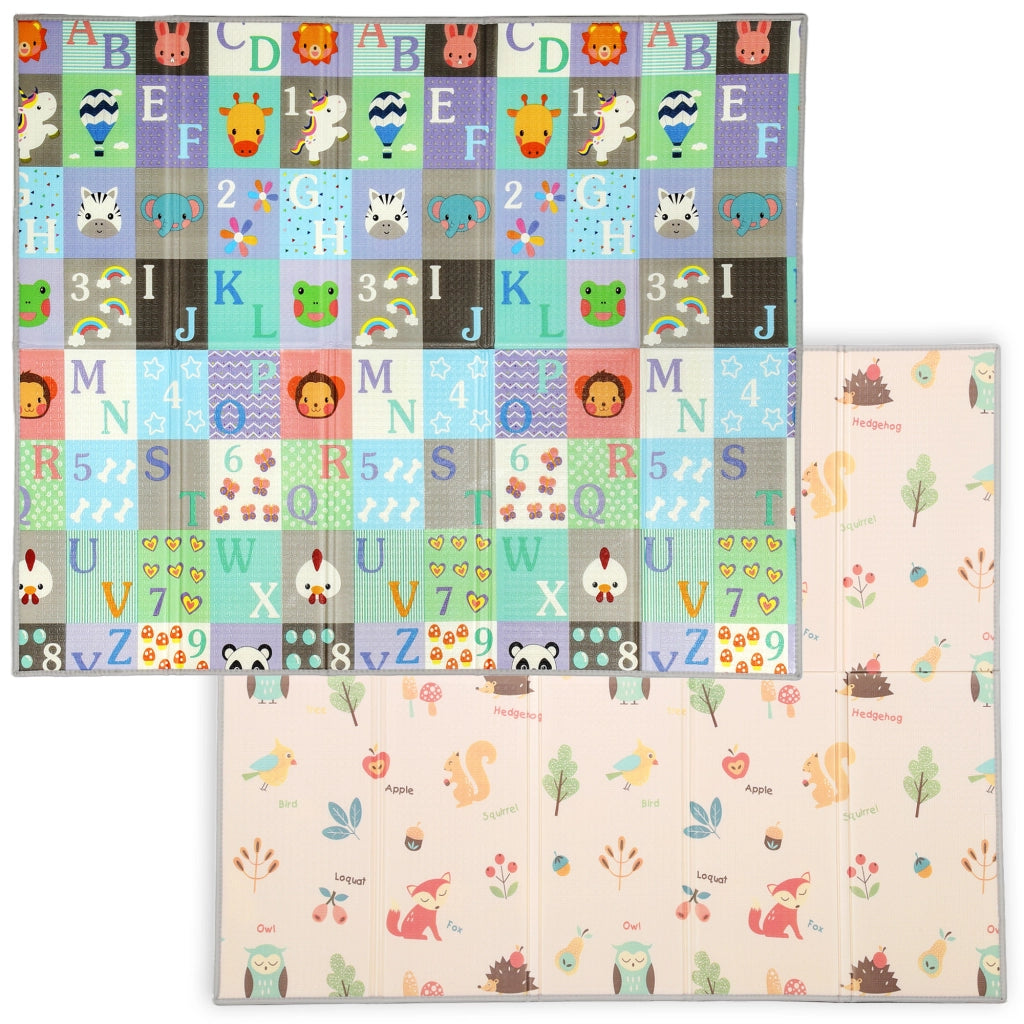 Tappeto Bambini Numeri Lettere Impermeabile ¨C zephmum ¨C Multicolore 180x150x1 cm
