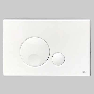 PLACCA DI COMANDO GLOBE DOPPIO TASTO  SATINATA     OLIVER INTERNATIONAL