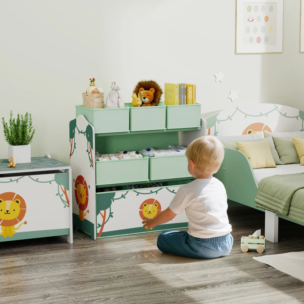 Scaffale Portagiochi Bambini ¨C Xylo ¨C 3 Ripiani Verde