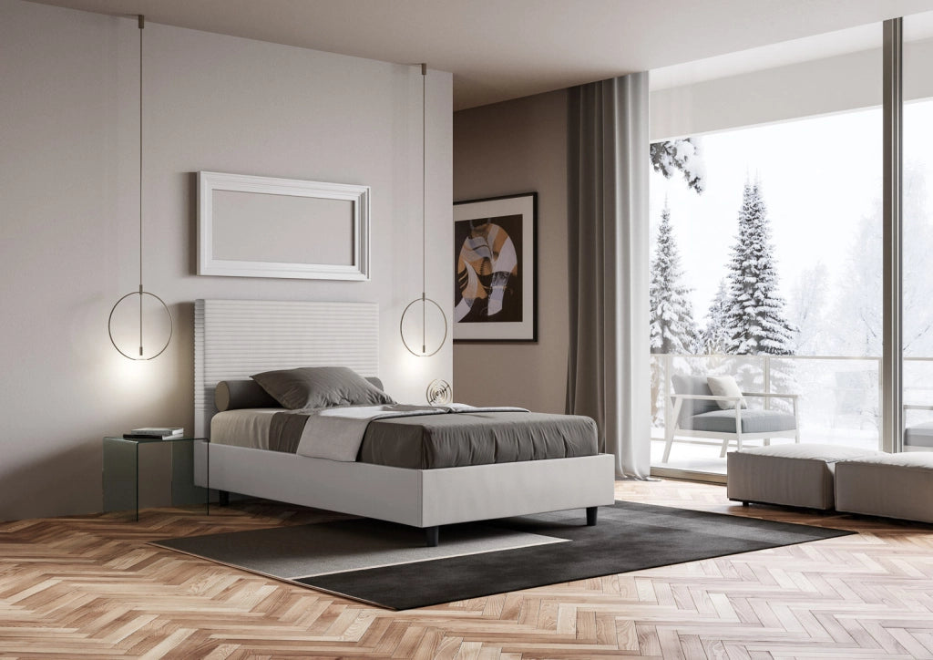 Letto Matrimoniale Large 170x200 cm Senza Rete Focus Bianco