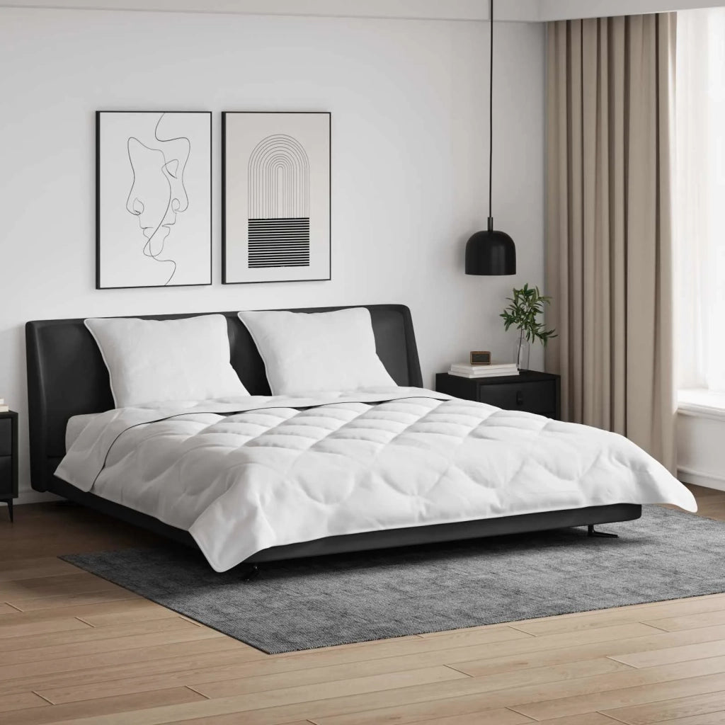 Duvet Estivo con cuscino 3 pcs Bianco Microfibra 3377287