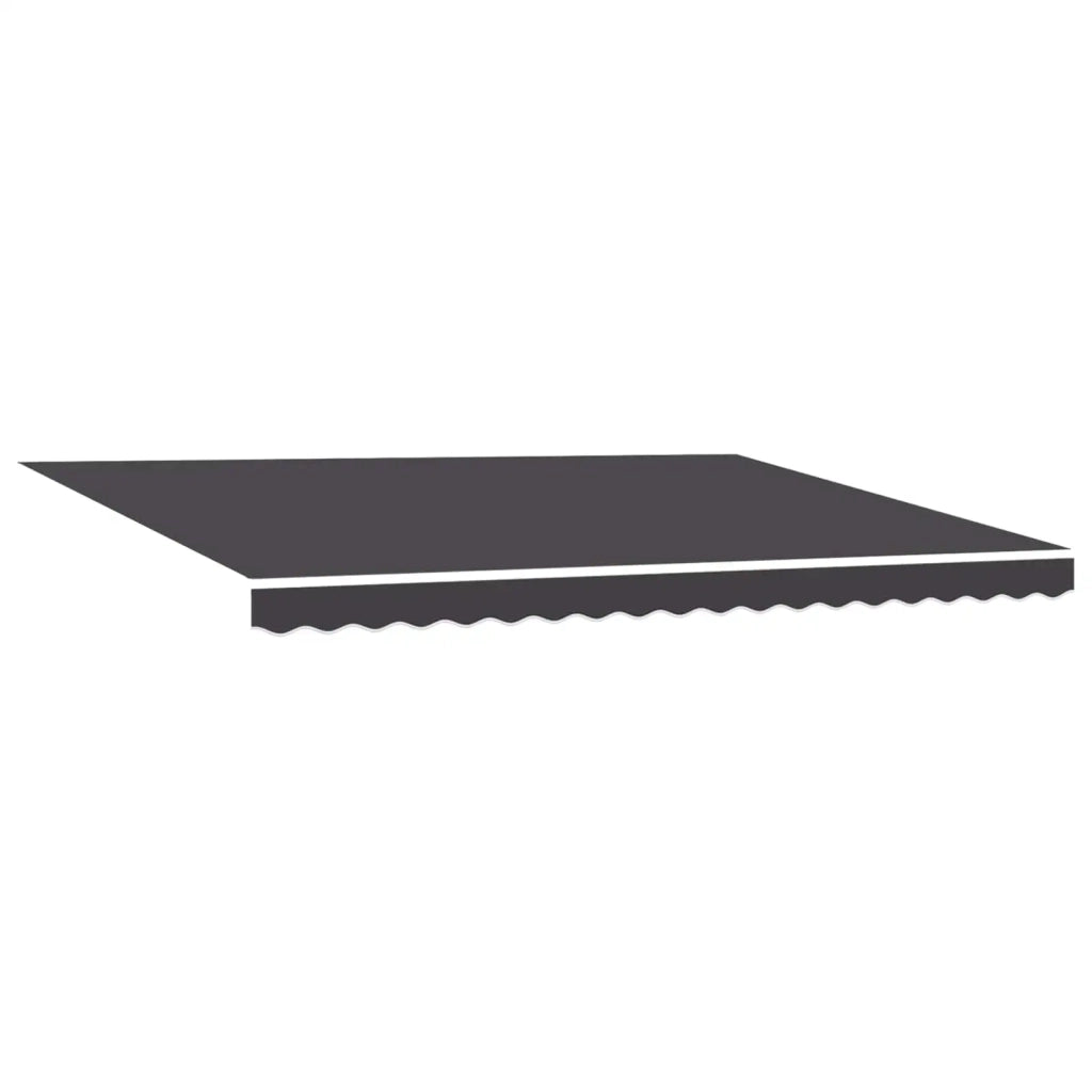 Cornice per Tenda Manuale con LED Antracite 4 × 3,5 m 3420860