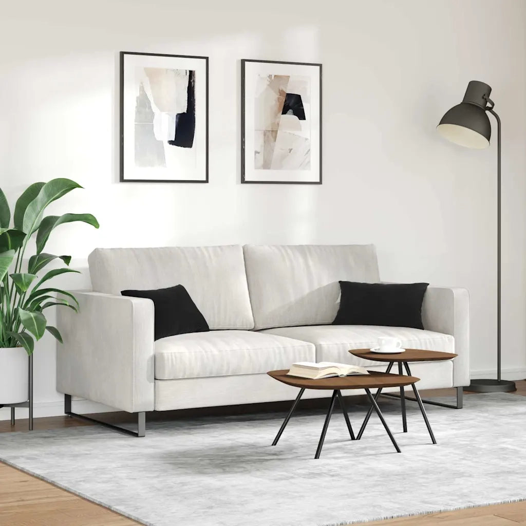 Cuscini da Divano 2 pcs Nero 50 x 30 cm Tessuto in Cords 42013633