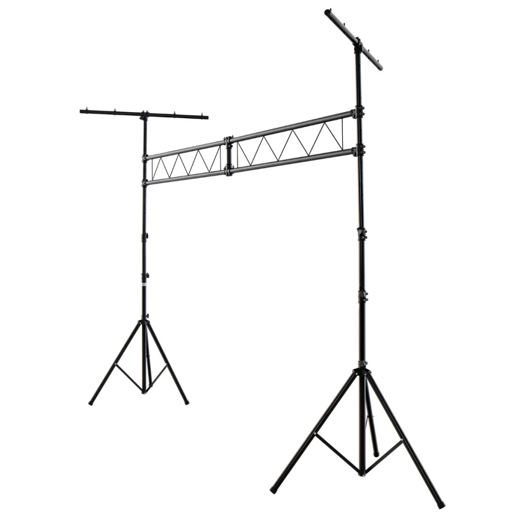 Supporto per illuminazione portatile altezza regolabile 180 a 350 cm carico 100 kg per teatro concerto in metallo nero 20_0020806