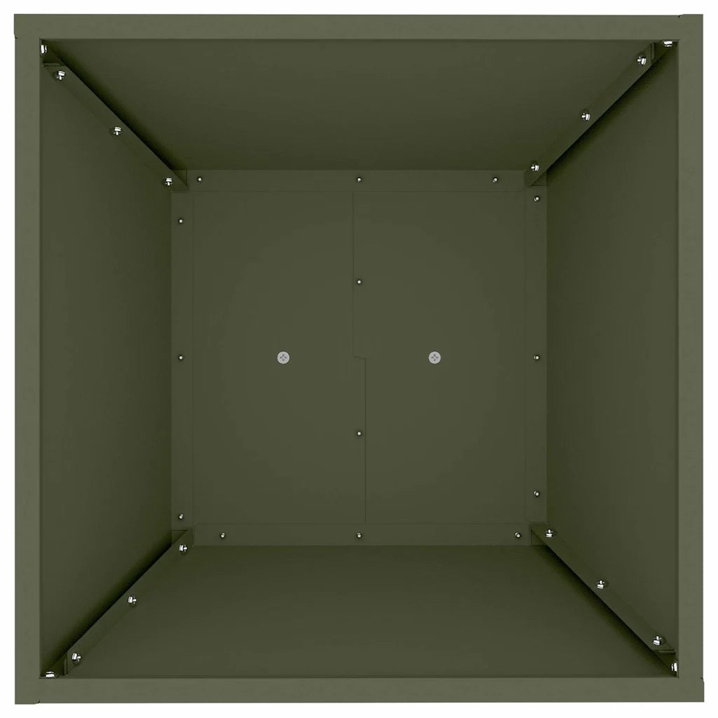 Vaso a Pilastro 2 pcs Oliva 40 x 40 x 100 cm