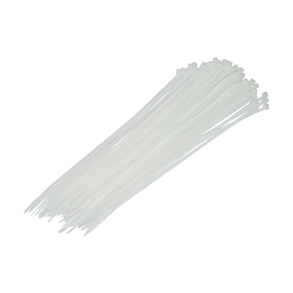 Fascette in plastica 3.5×300 mm – bianche – set da 100 pezzi Breckner Germany
