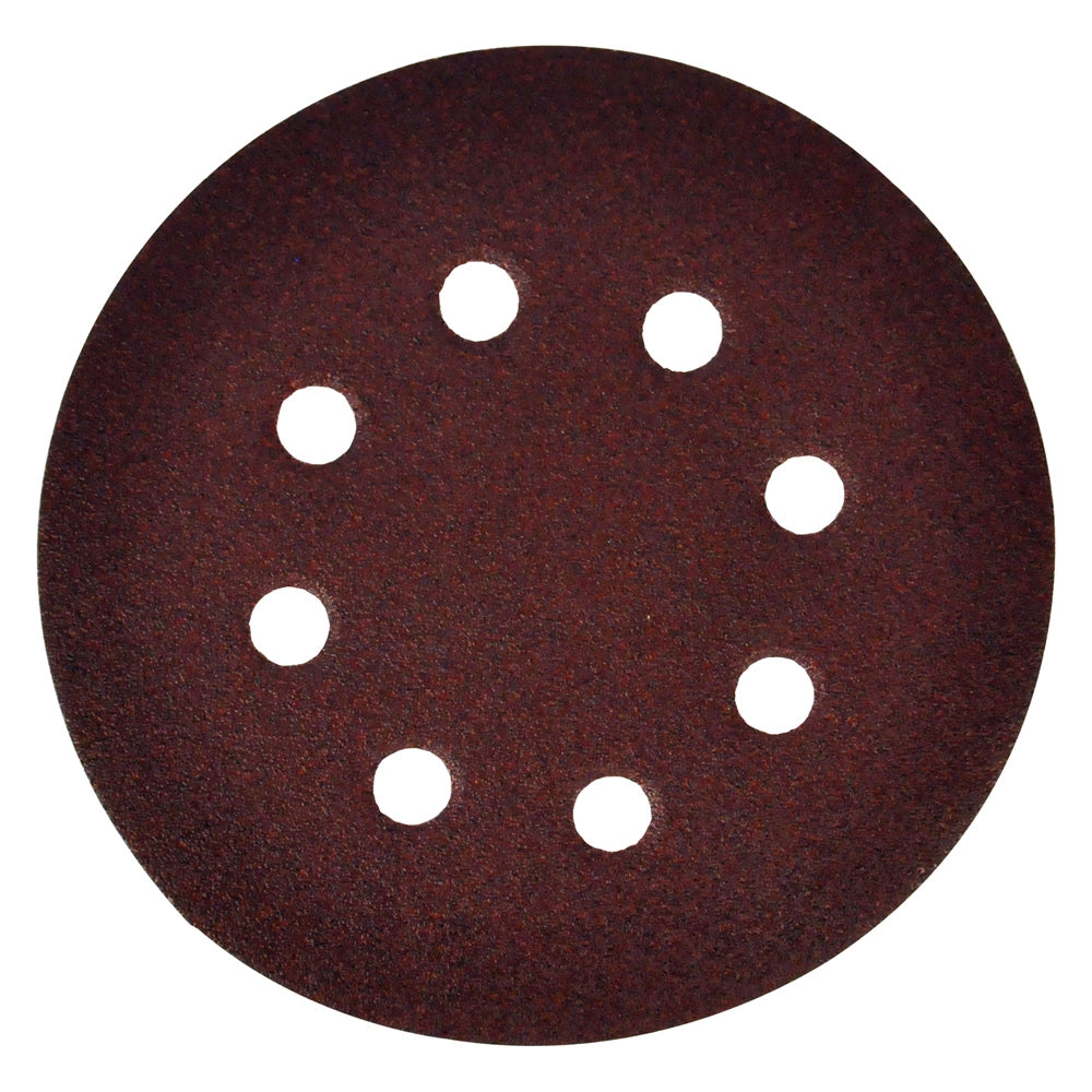 50pz disco in carta velcrato 'p64e' 8 fori ã¸ mm 125 x 0 - grana 150 cod:ferx.5041340nlm