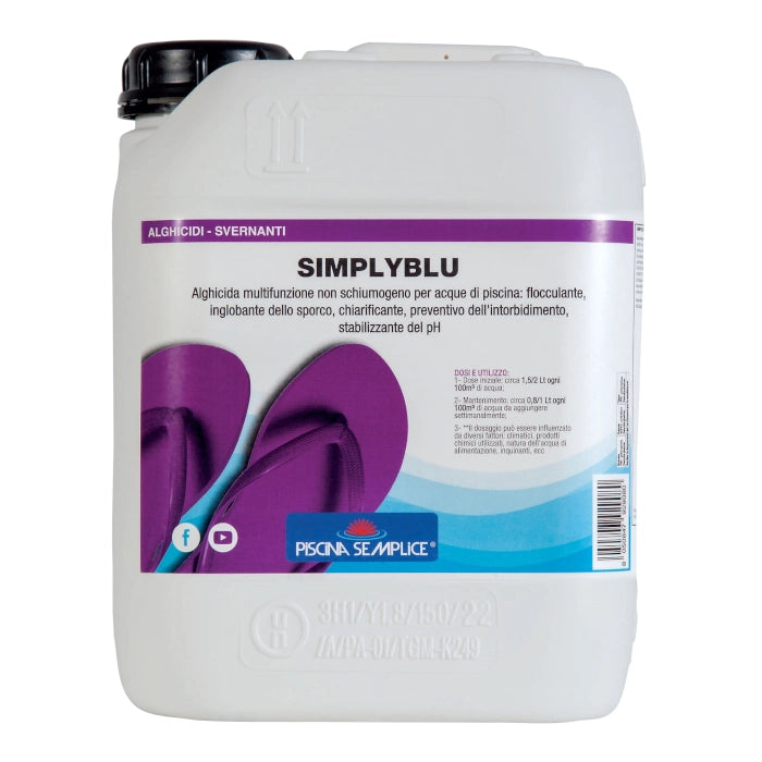 Simply Blu 5 Kg - Prevenzione Di Alghe E Batteri In Piscina