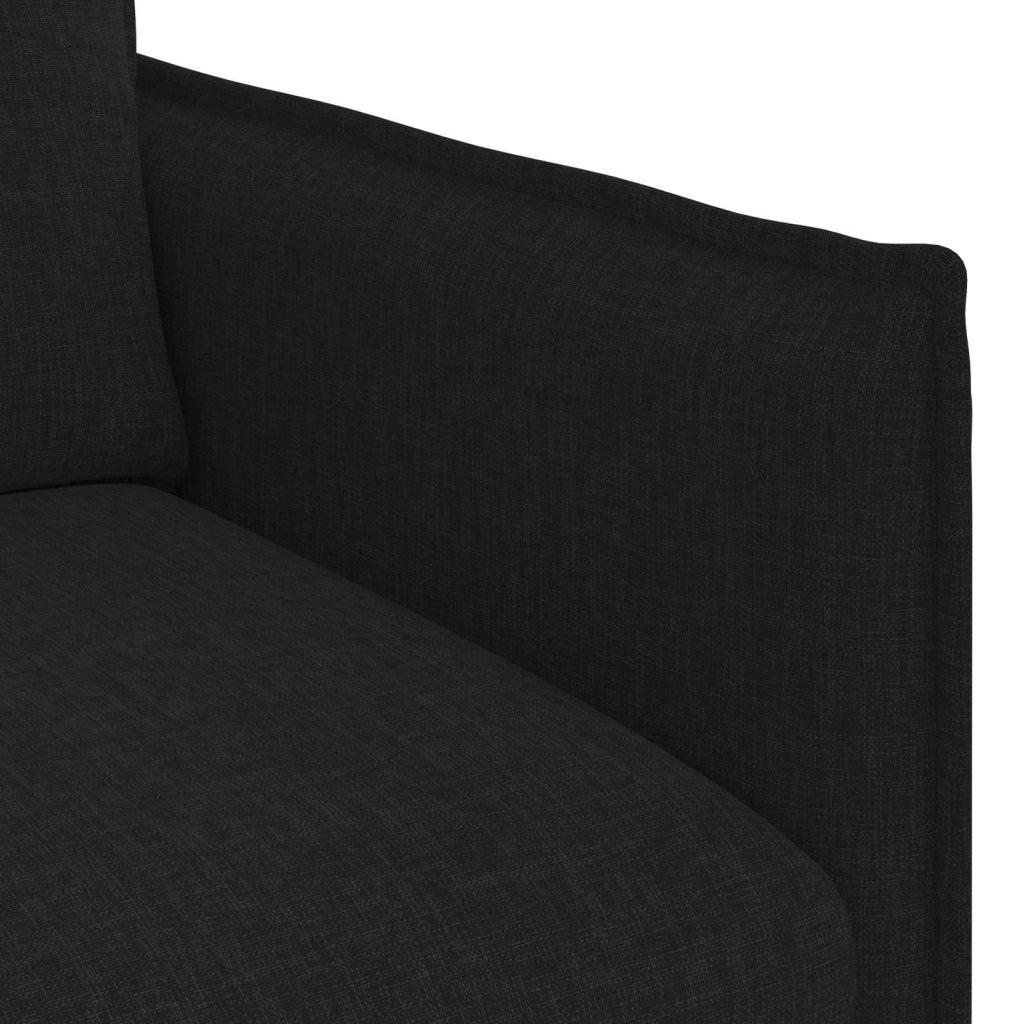 Divano Nero 136 x 82 x 85 cm Tessuto 42024513