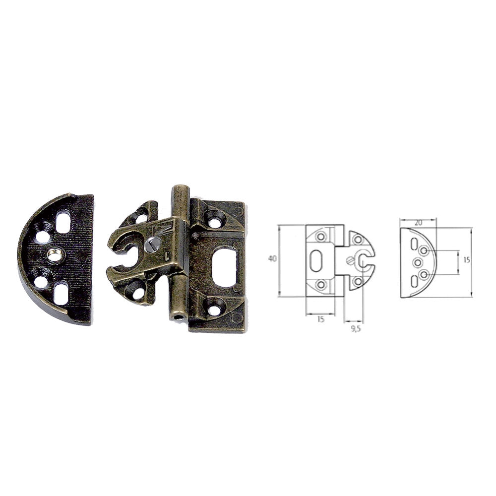 Cerniera per Mobili Bronzata A0061