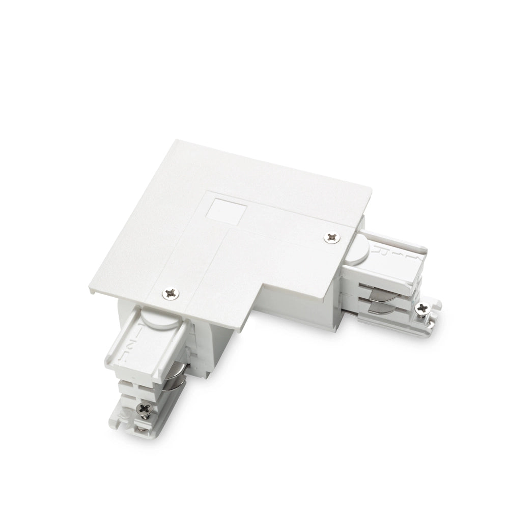 Kit Connettore Da Incasso Sinistro On-Off Link Alluminio Bianco