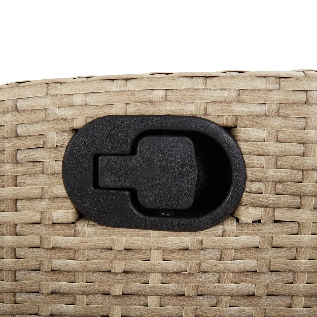 Set Pranzo da Giardino 5 pz con Cuscini Beige Misto Polyrattan 3212836