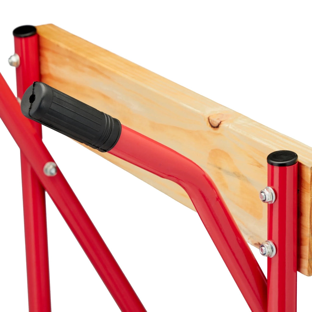 Pratico supporto per motore fuoribordo per trasporto e stoccaggio in 80 x 60 x 40 cm in acciaio rosso 13_0012990