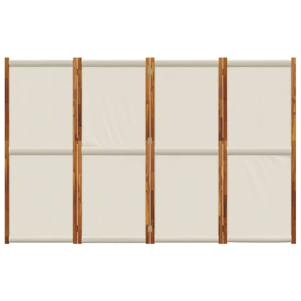 Divisorio a 4 Pannelli Grigio Chiaro 280x180 cm 4003356