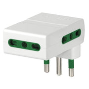 Adattatore multiplo S17 + 3P17/11 bianco