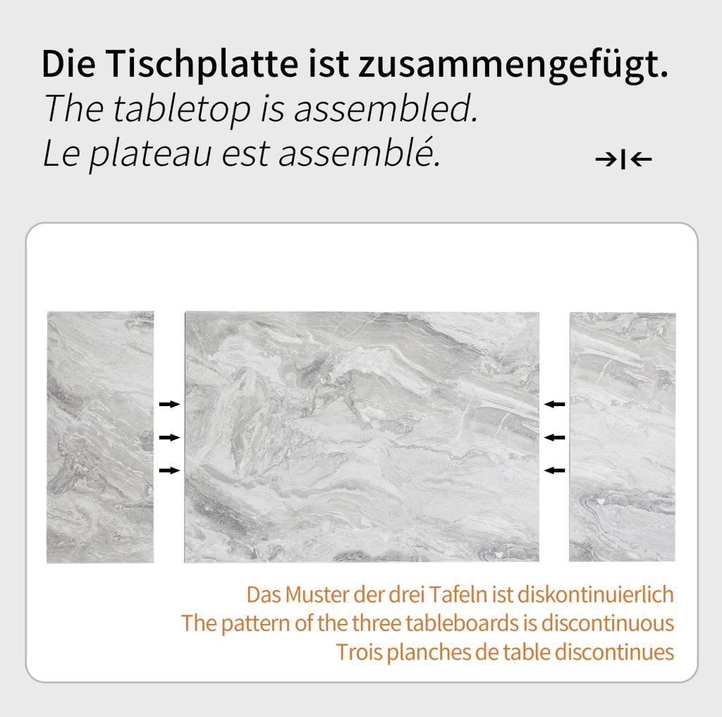 TAVOLO Allungabile 99-159x74x77 cm MDF e Metallo Nero/Grigio