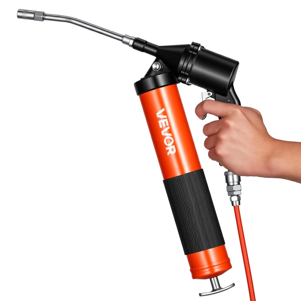 Kit Ingrassatore Pneumatico ad Alta Pressione 6000 PSI Capacita 0,4 L MM0401B in Acciaio al Carbonio e Lega di Alluminio per Officina
