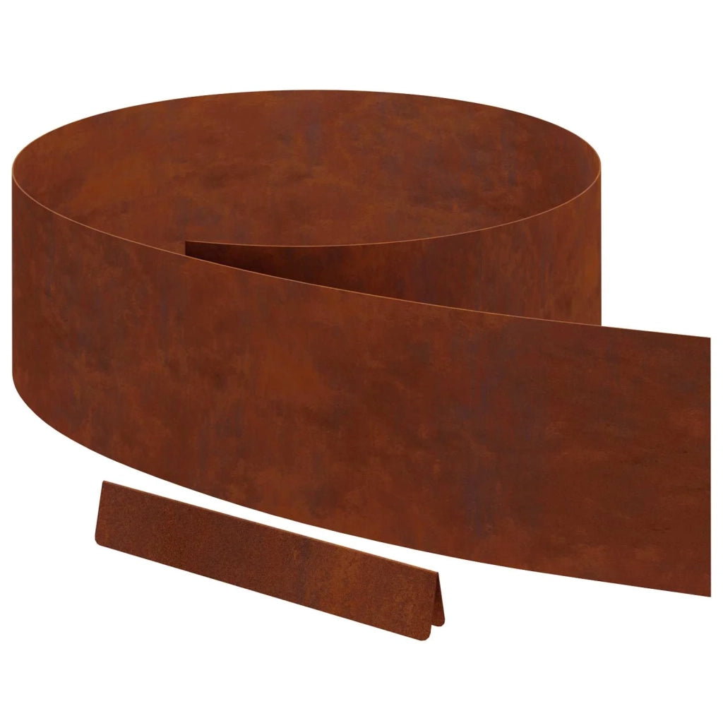 Bordura per Prato 450 x 20 cm Ruggine 868032