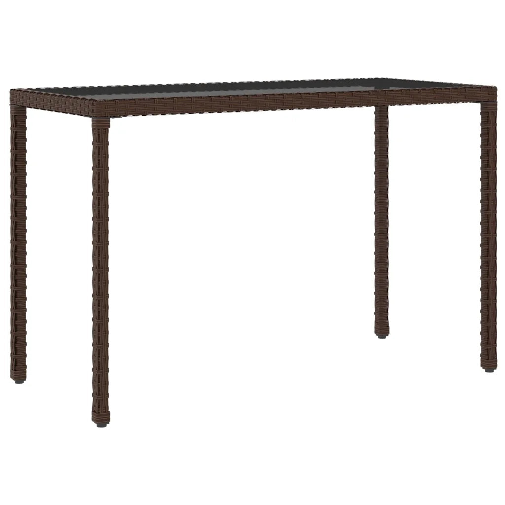 Set da Pranzo da Giardino 6pz con Cuscini in Polyrattan Marrone 363396