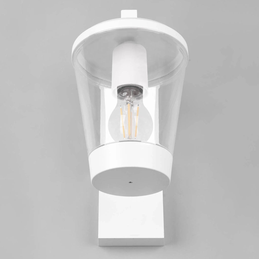 LÚZETE - LAMPADA DA PARETE PER ESTERNI BIANCO E27 IP44 LOTUS