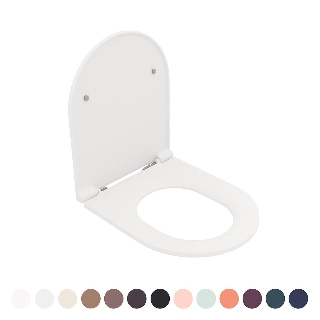 SEDILE WC SOFT CLOSE INFINITY PER SOSPESO Bianco Opaco coprivaso copriwater NYMO
