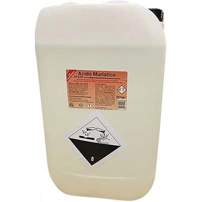 ACIDO CLORIDRICO MURIATICO 3033%  KG 25