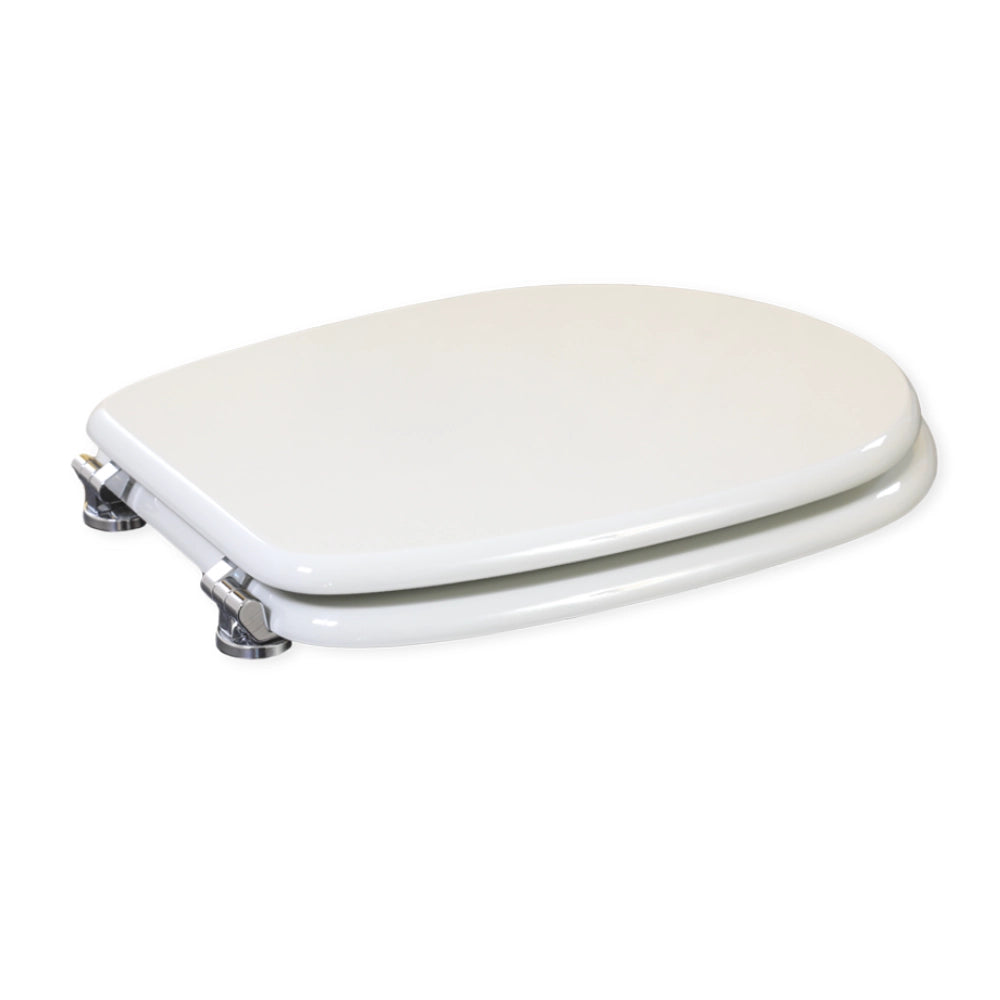 Copriwater universale liuto in legno bianco elegante