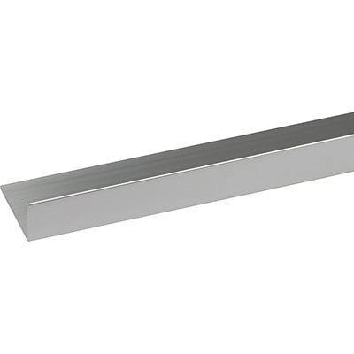 PROFILO ANGOLARE LATI DIVERSI ARCANSAS - ALLUM ARGENTO LUX S.MM 1,0 MM 20X10 H.CM 200- 5 pezzi