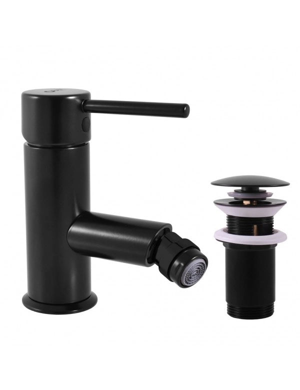 SEINA miscelatore bidet con sifone in ottone nero
