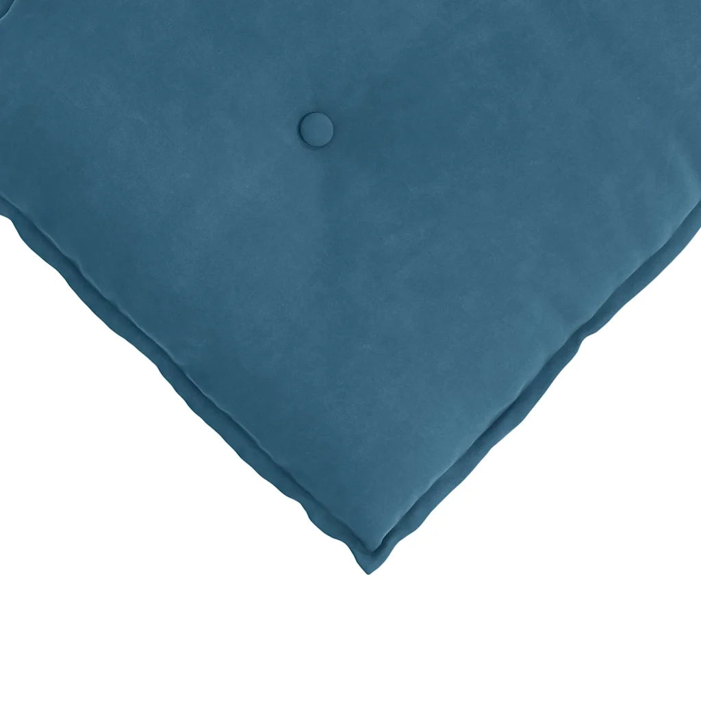 Cuscino per Schiena Blu 60 x 50 cm Tessuto in Cords 42014674