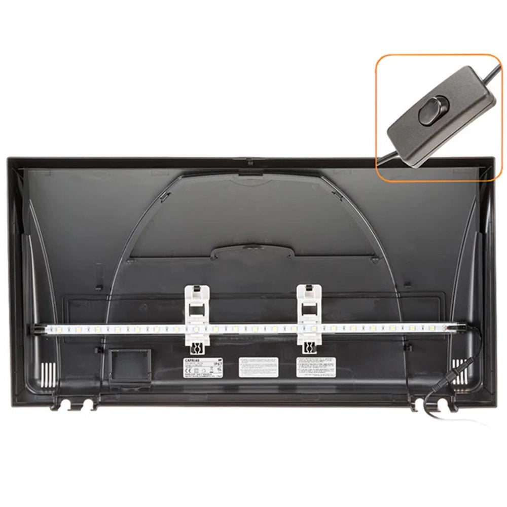 Hydor Ferplast Capri 50 LED - Acquario Completo senza Supporto Colore: Nero