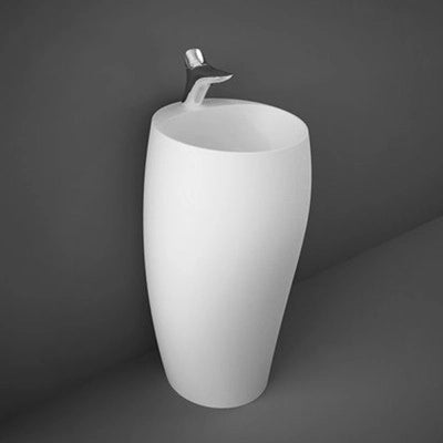 Lavabo da terra freestanding Cloud bianco opaco in ceramica