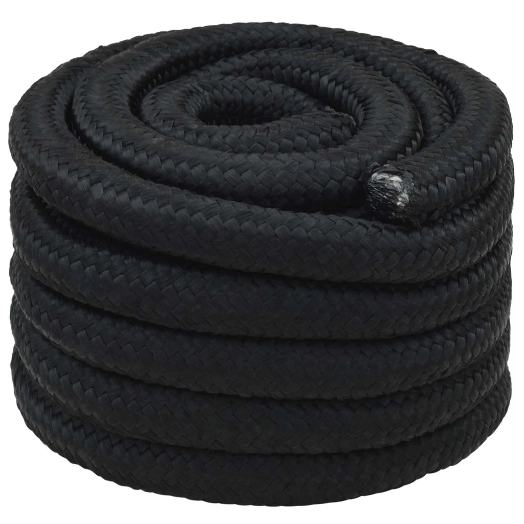 Corda multiuso 50 mm 5 m Nero PP 15000 kg Carico massimo 3472895