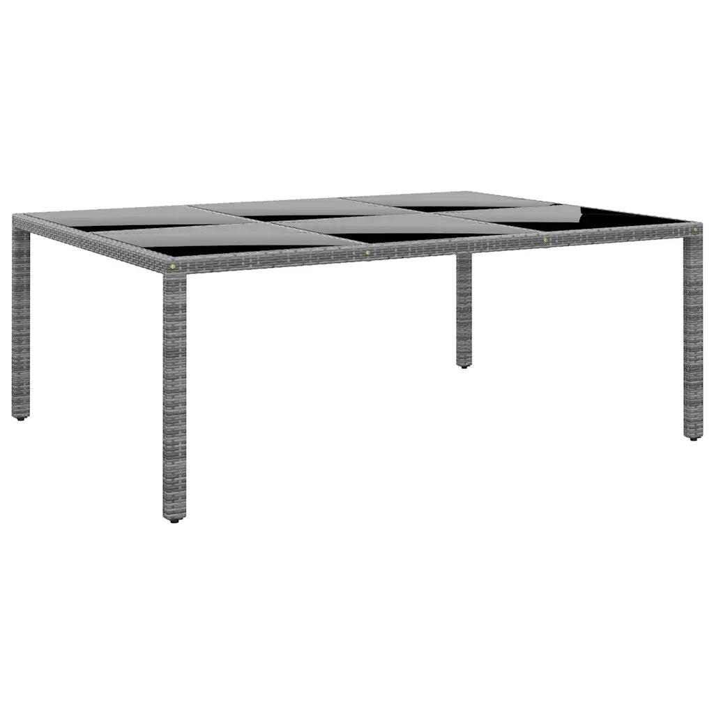 Set Pranzo da Giardino 11pz in Polyrattan Grigio 3058554