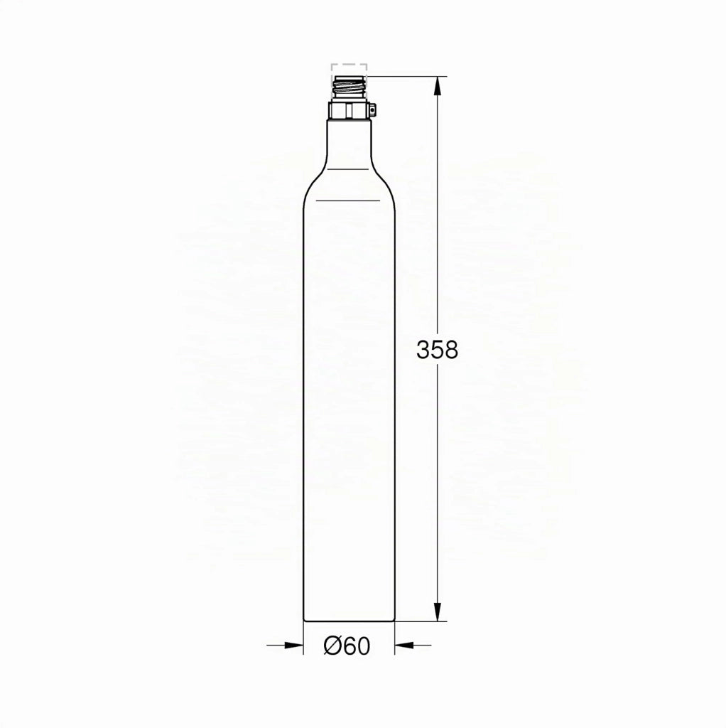 Bombola CO2 Grohe Blue 425 G per Uso Alimentare Ricambio Originale