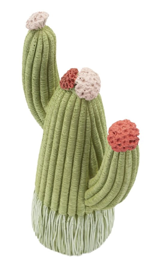 Cactus 10,5x6,5x20,5 cm in Resina Multicolor