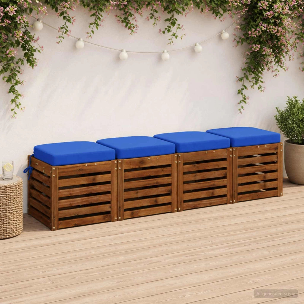 Cuscini per sedile a 4 pezzi SOEST 4 pz 100% Poliestere 945256
