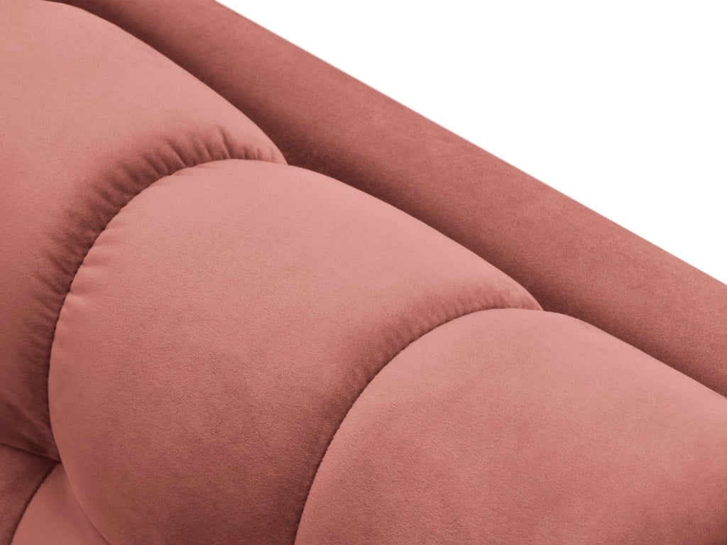 Cosmopolitan Design - Chaise longue sinistra "Bali" in velluto rosa 