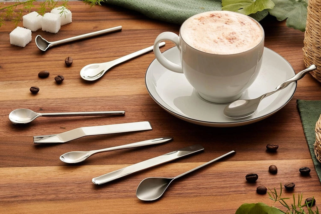 IL CAFFÈ / TE ALESSI, Set di 8 cucchiaini da caffè, Alessi