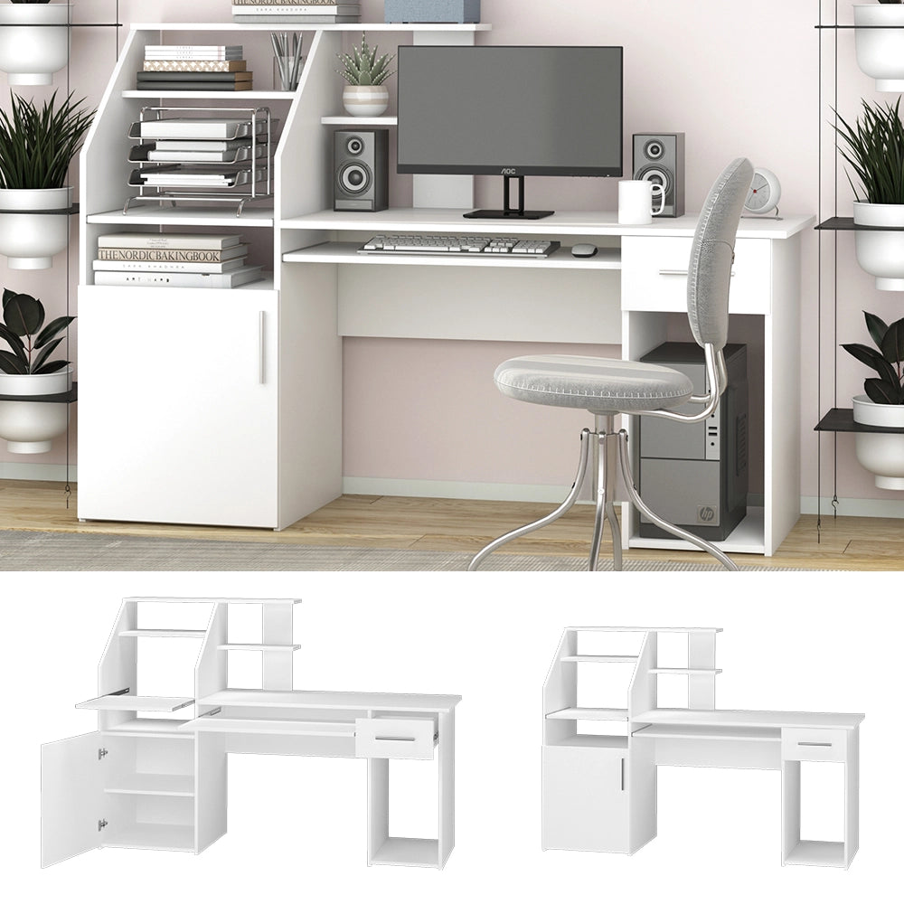Vicco Scrivania Bianco 166 x 50.5 cm
