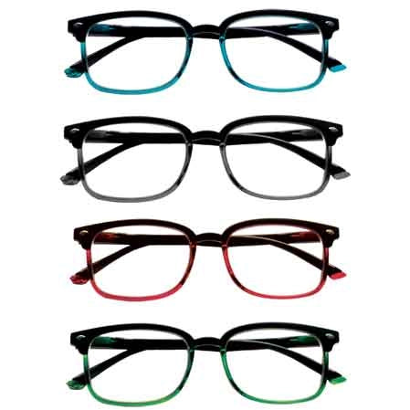 OCCHIALI DA VISTA GRADUATI 'KIT HAWAII' +3,5 nero-grigio - CHARRO