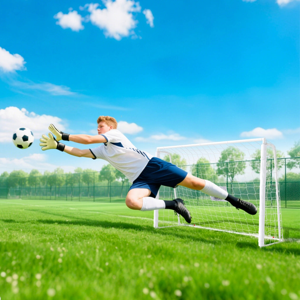 Porta da calcio ¨C Minimal ¨C bianco 186x62x123 cm