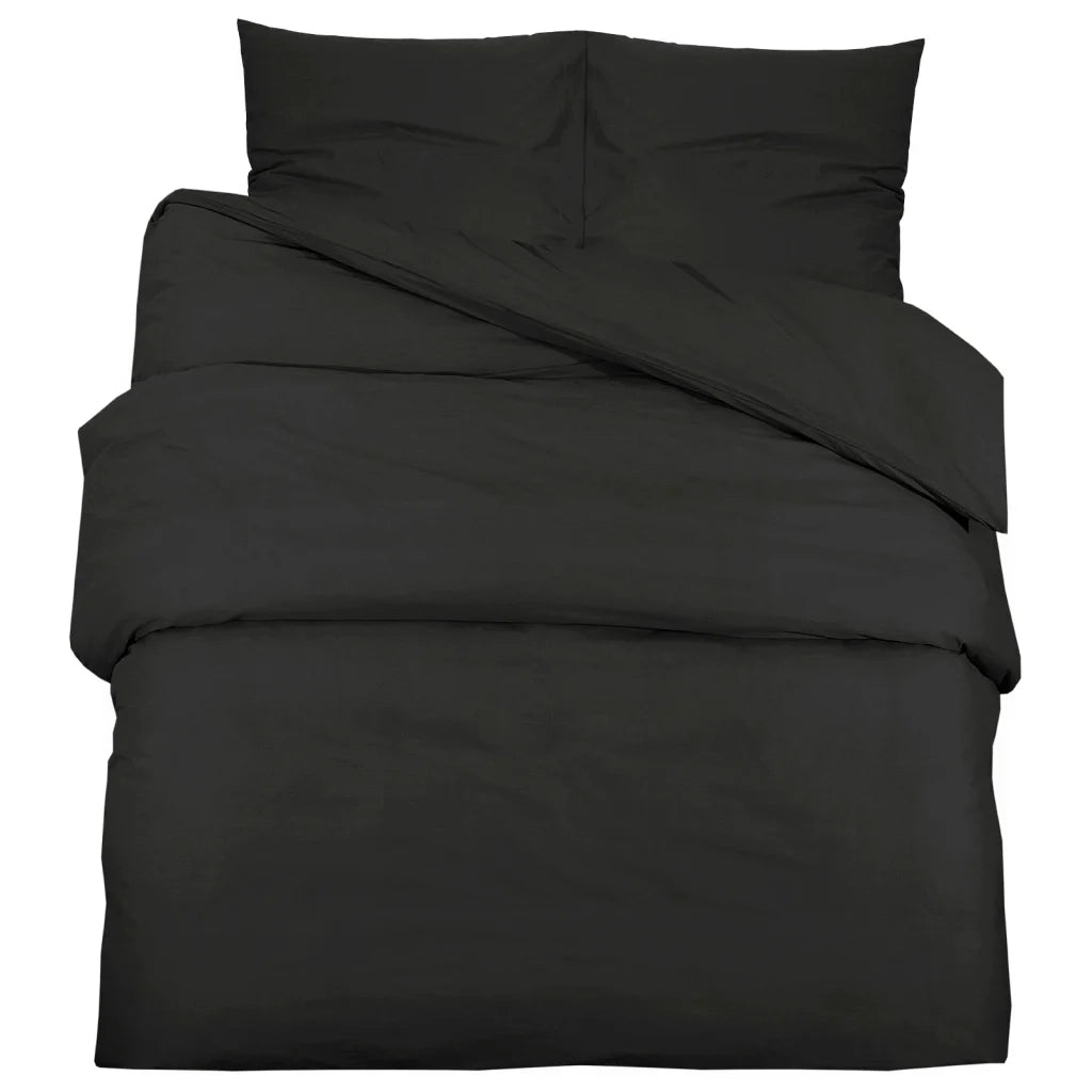 Set Copripiumino Nero 135x200 cm in Cotone 136117