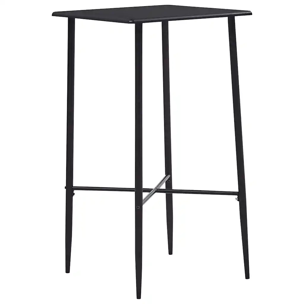 Tavolo da Bar Nero 60x60x111 cm in MDF 281549