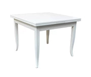 Tavolo a libro classico 100x100 bianco opaco (748) - Mobili 2G