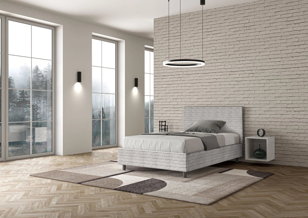Letto 1 Piazza e Mezzo 120x190 cm con Rete Adele Aragona 1 Bianco