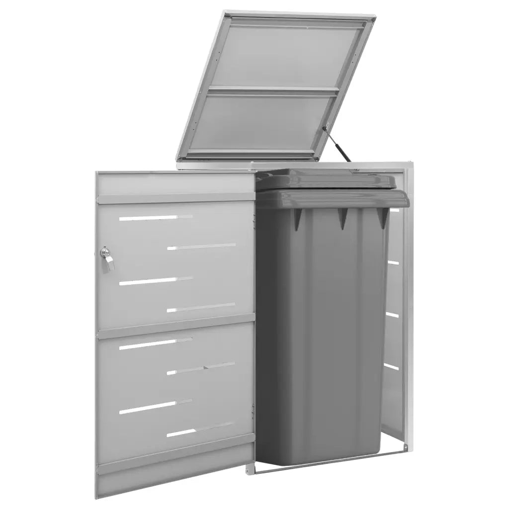 Copribidone per Spazzatura Singolo 69x77,5x115cm Acciaio Inox 149558