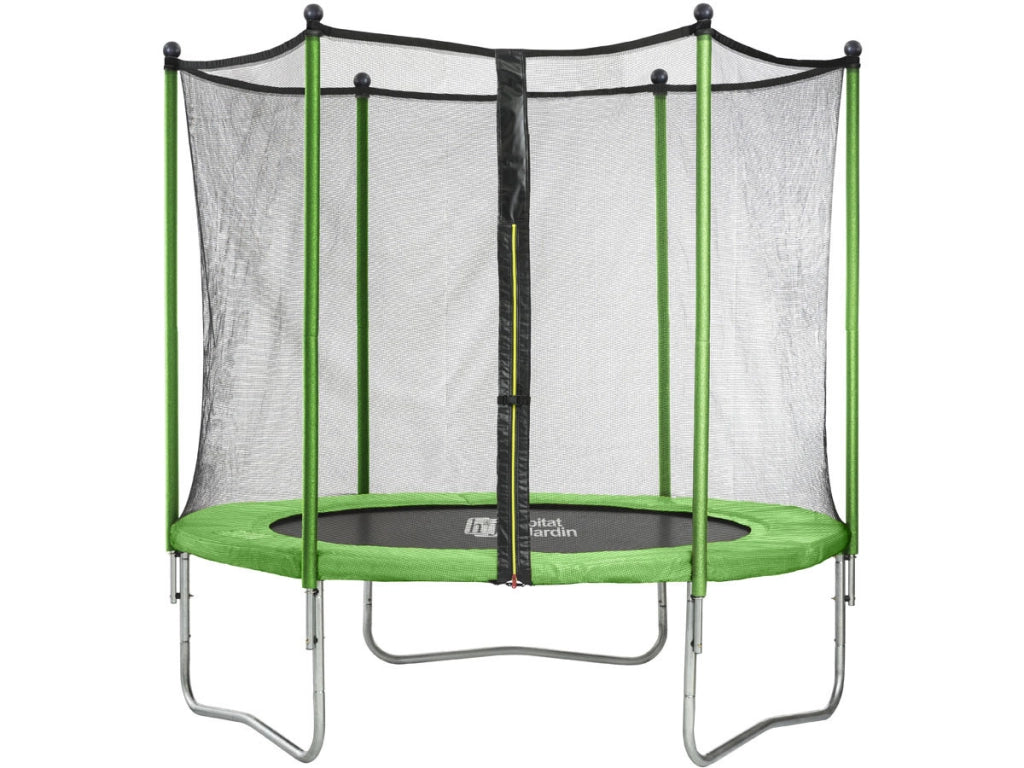 Trampolino tappeto elastico YOOPI - Ø 3.05 m - Con rete, scala e telone
